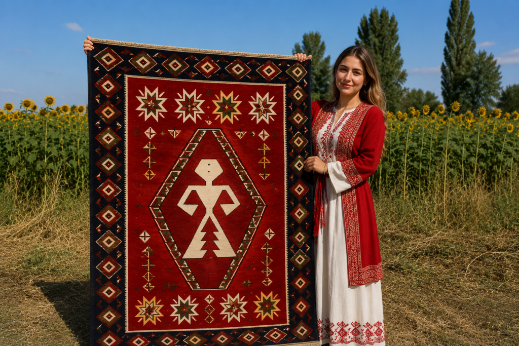 elibelinde kilim motifi