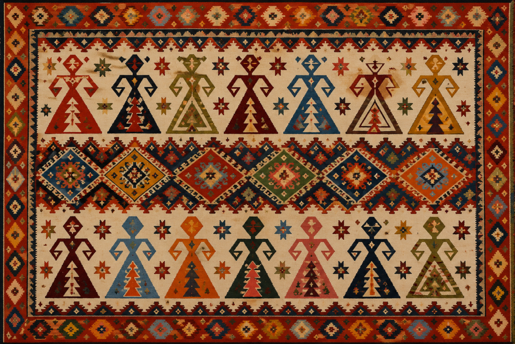 elibelinde kilim motifi ne anlatir