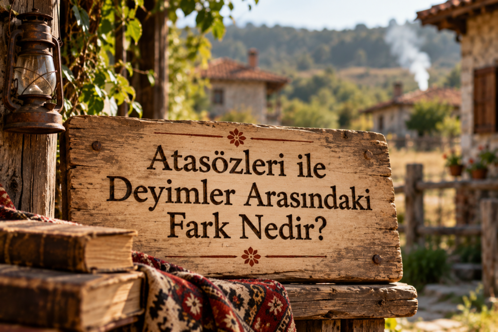 atasozleri ile deyimler arasindaki fark